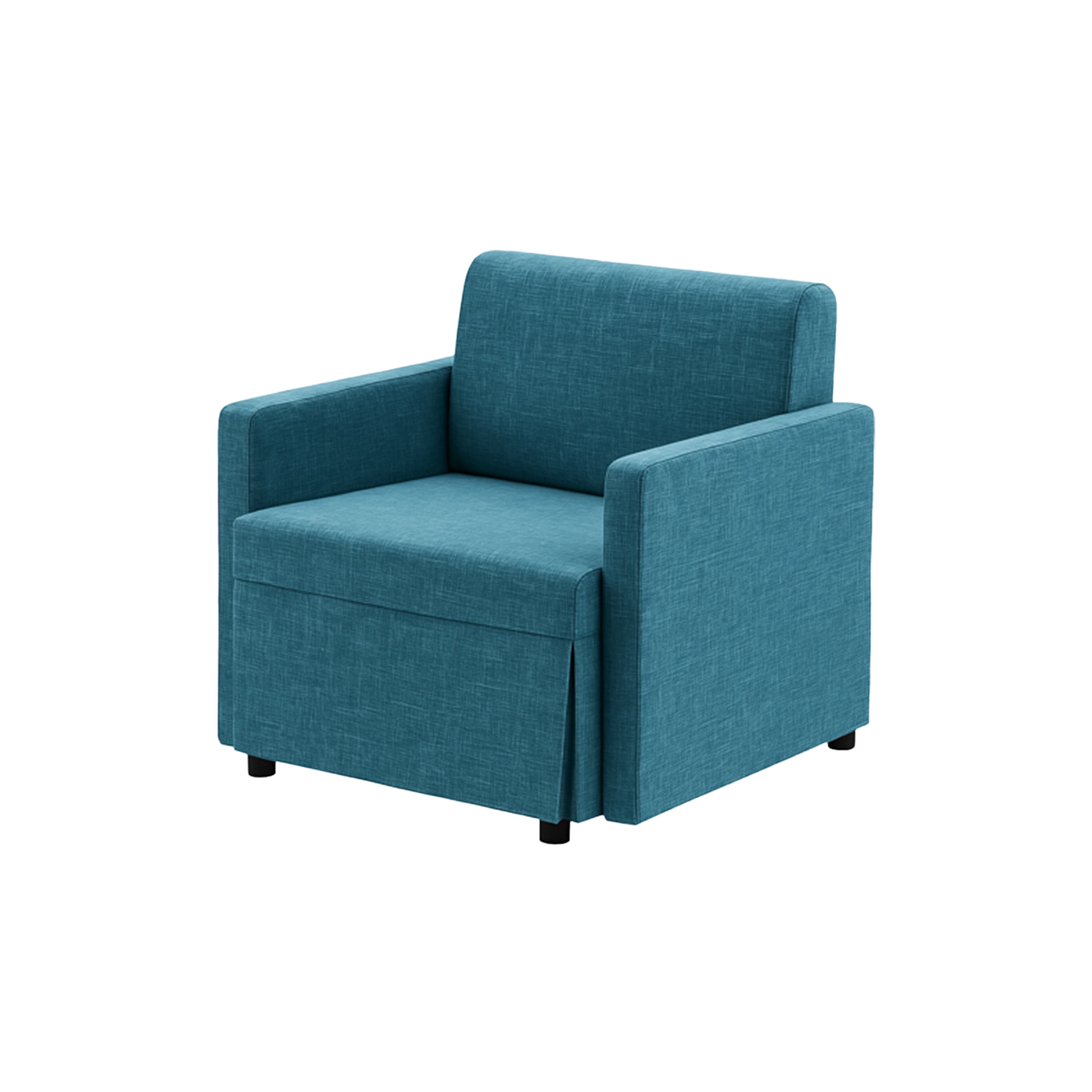 Hotel Chair Bed Pouf Lux Square Armrests